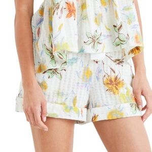 Tanya Taylor | Flora Short in Lily Haze White Multicolor | XS